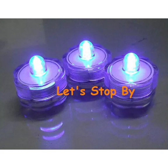 12 Purple Submersible Wedding Party Floral Floralytes Led Candle Table Tea Light