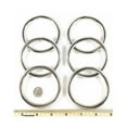 thumbnail image 1 of 12 QTY:  Steel Rings Welded Nickel Plate 2 1/2" Inside Diameter, 1 of 2