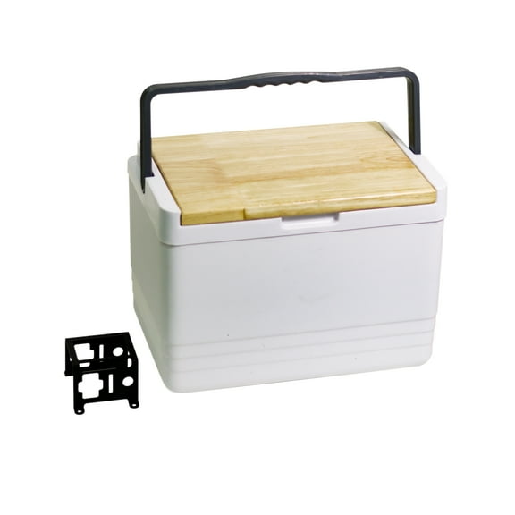 12 Qt. Cooler with Handle and Foldable Cutting Board Top