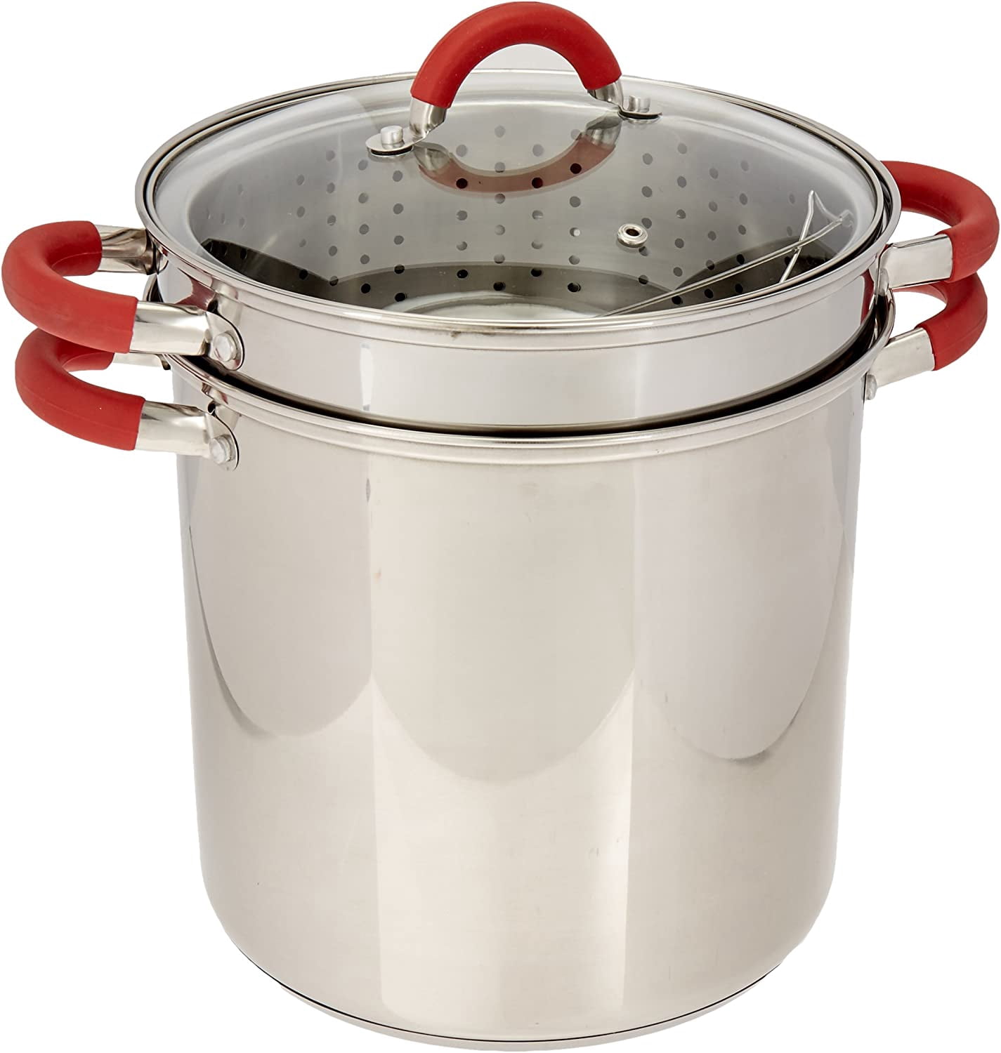 12 Qt Multifunction Stainless Steel Pasta Cooker with Encapsulated Base ...