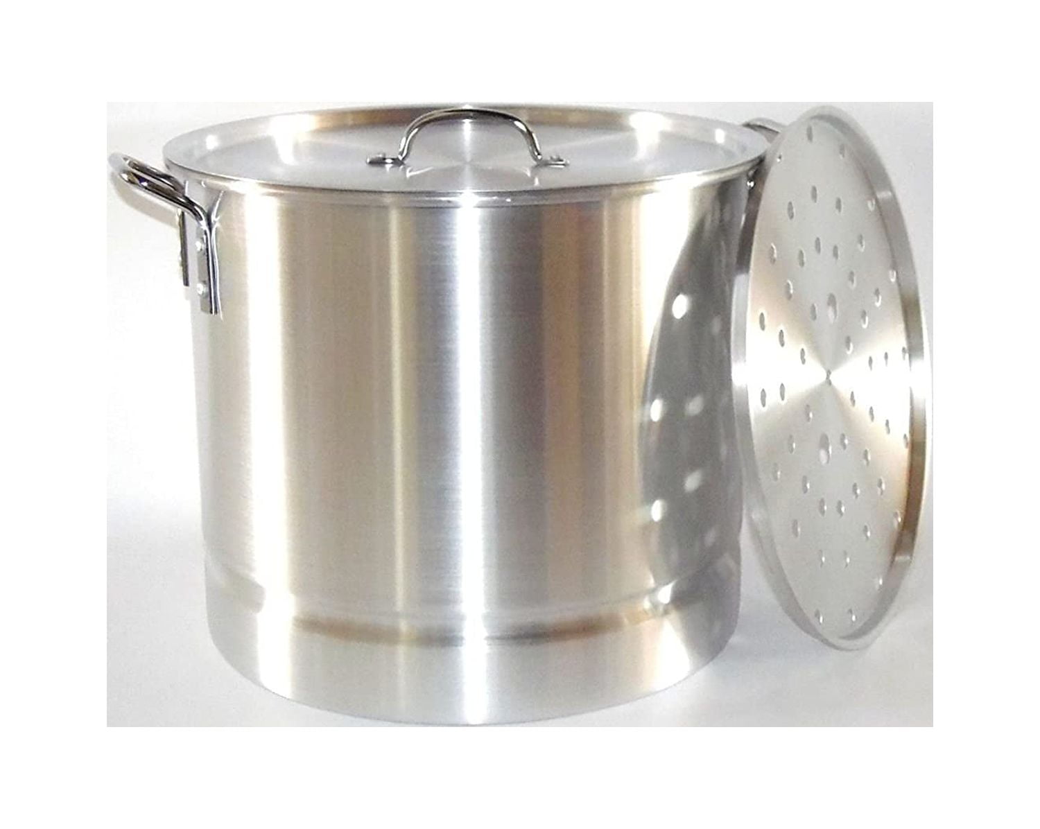 Steamer Pot 9QT Vaporera Tamalera 4mm Gauge 1200 Alloy Pure Aluminum T –  Kitchen & Restaurant Supplies