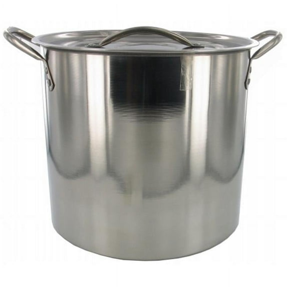 12 Quart Brushed Stainless Steel Stock Pot
