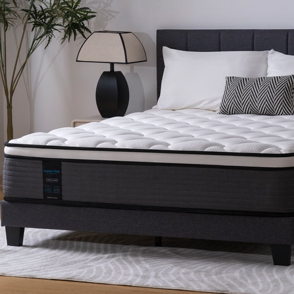 Queen Rose 12'' Hybrid Cooling Mattress with Gel Memory Foam & Pocket Coils, Queen Size