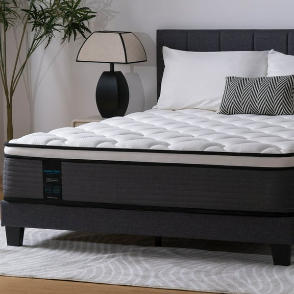 Queen Rose 12'' Hybrid Cooling Mattress with Gel Memory Foam & Pocket Coils, Queen Size