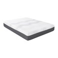thumbnail image 1 of 12" Queen Size Mattress, Green Tea Gel-Infused Memory Foam Hybrid Mattress, Plush Foam Pocket Coils, Mattress in a Box, Comfortable Sleep Mattress, White+Gray, 1 of 9