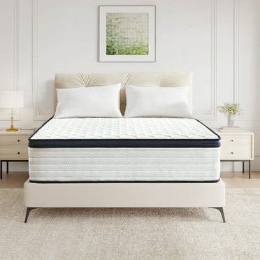 12" Queen Size Mattresses, Cooling Gel Memory Foam Hybrid Mattress & Individually Pocket Coils Springs | Pressure Relief | Motion Isolation, Edge Support | CertiPUR-US Certified | Medium Firm