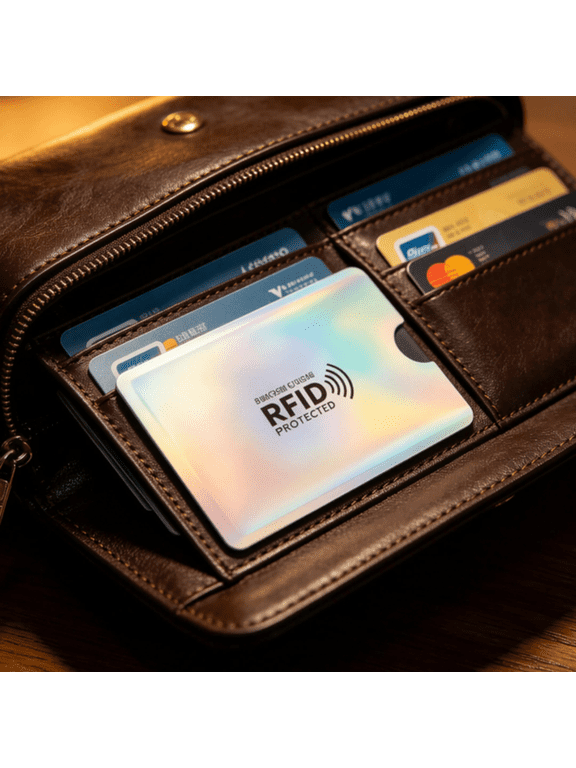 12Pcs RFID Blocking Sleeves Set, 12 Colorful Credit Card Protector Sleeves & 4 Passport Holders, Identity Theft Protection NFC Anti-Scan Aluminum Foil Card Covers for Travel Men Women