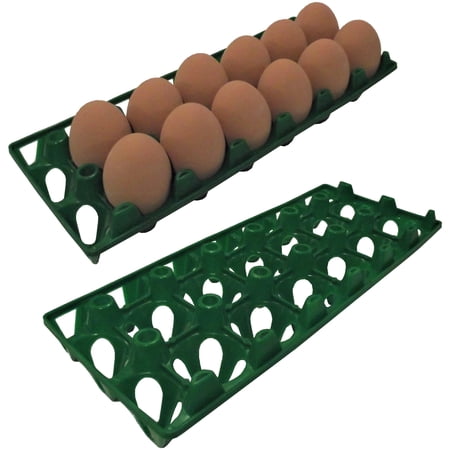 12 RITE FARM PRODUCTS 12 EGG POLY CHICKEN TRAYS SHIPPING CARTON POULTRY FLAT