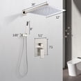 thumbnail image 1 of 12" Rain Shower Head Systems Wall Mounted Shower On-Site A01-0, 1 of 8