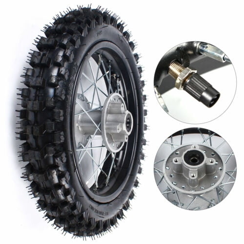 12" Rear Wheel Rim Tire For SSR Pit Bike Dirt Bike 50/70/90/110/125/140CC NEW US