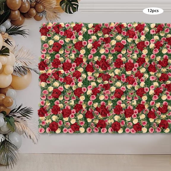 12* Rectangular Flower Walls Flower Wall Backdrop Artificial Decor