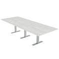 thumbnail image 1 of 12' Rectangular Modular Conference Table Metal T-Bases Power And Data, 1 of 5