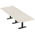 thumbnail image 1 of 12' Rectangular Modular Conference Table Metal T-Bases Power And Data, 1 of 5
