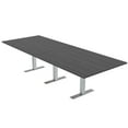 thumbnail image 1 of 12' Rectangular Modular Conference Table Metal T-Bases Power And Data, 1 of 5