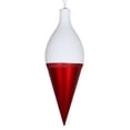 thumbnail image 1 of 12" Red Candy/White Glitter Drop Finial, 1 of 1