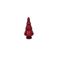 thumbnail image 1 of 12" Red Glass Christmas Tree Sculpture, 1 of 5