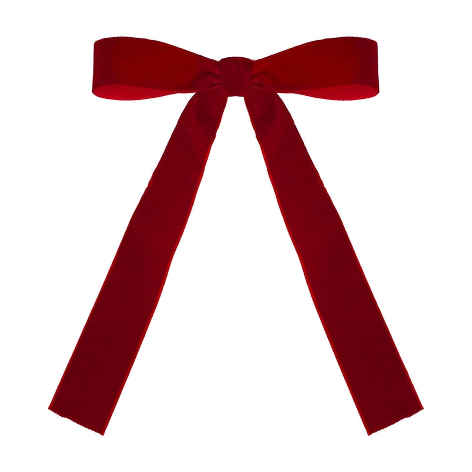 12 Red Velvet Bows Bows Red Velvet With Gold Zip Ties Beaded Garland Decorations Ribbon Ornament Hangers Easter Tee Glass Bead Garland with Tassels Decorations Garland Decorations Tassel Decorative