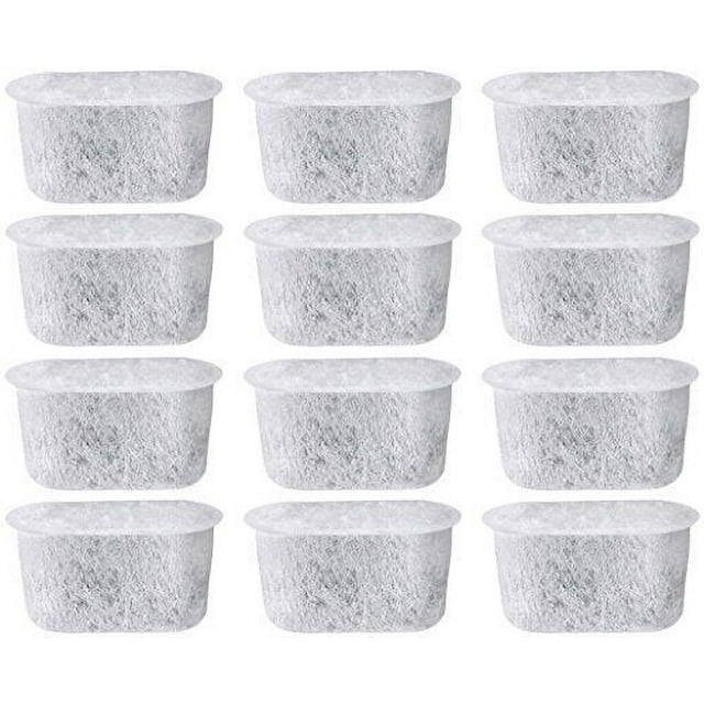 12 Replacement Charcoal Water Filters for Keurig Coffee Machines, White