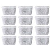 12 Replacement Charcoal Water Filters for Keurig Coffee Machines, White