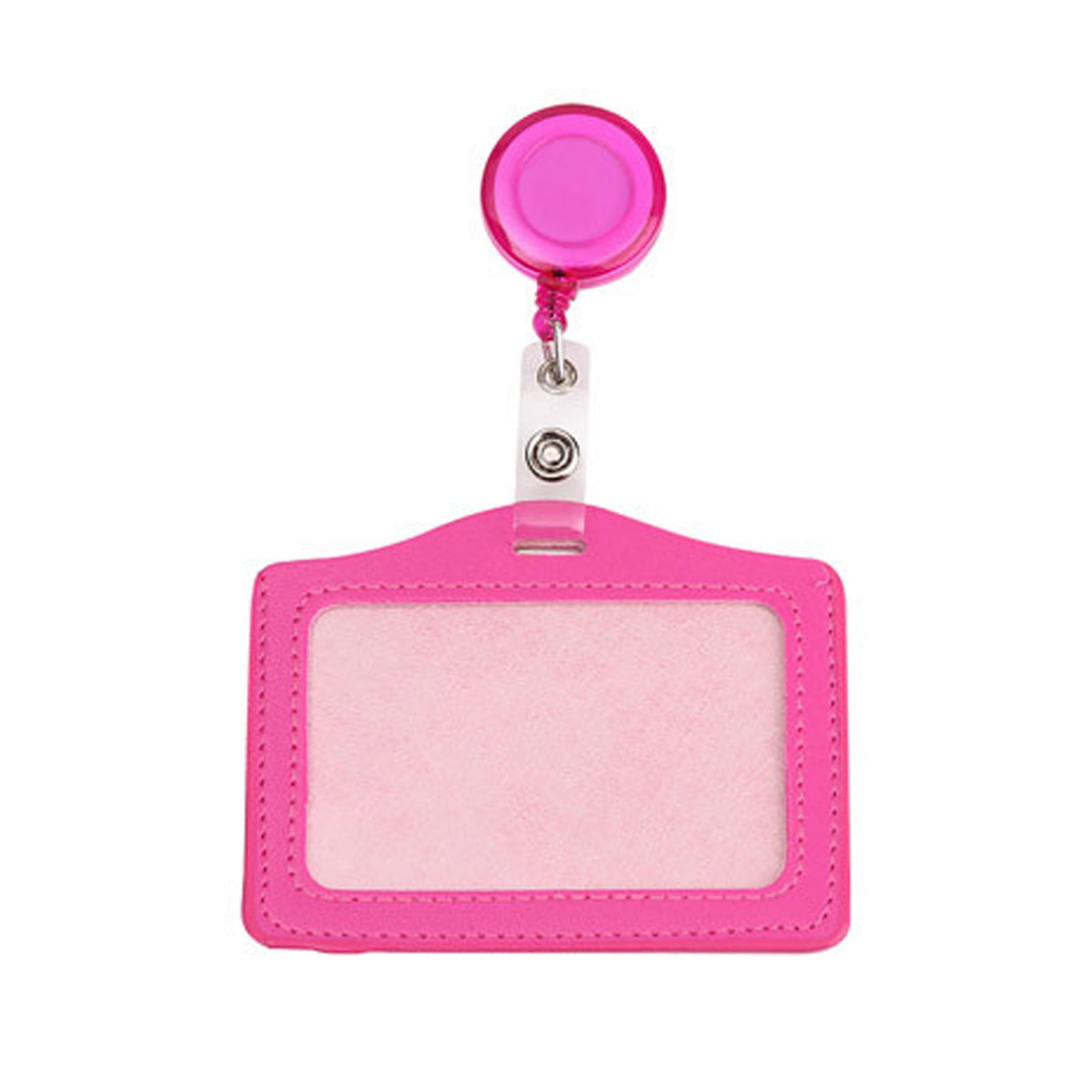 12 Retractable Badge Holders With Horizontal Id Card Holder