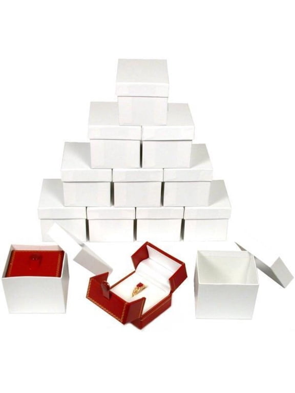12 Ring/Band Gift Boxes Jewelry Counter Case Display