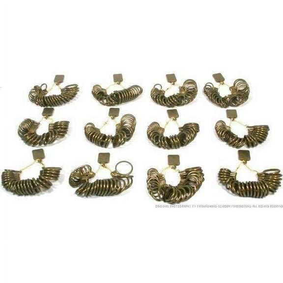 12 Ring Sizing Finger Size Gauges Jewelry Sizer Tools