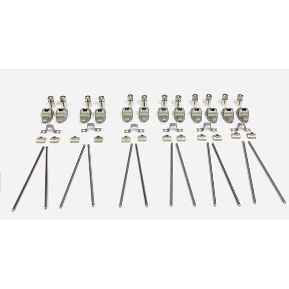 (12) Rocker Arm Kits, (12) Push rods & (12) Lifters compatible with 1987-06 Jeep 4.0L 4.0 V6 Wrangler Grand Cherokee