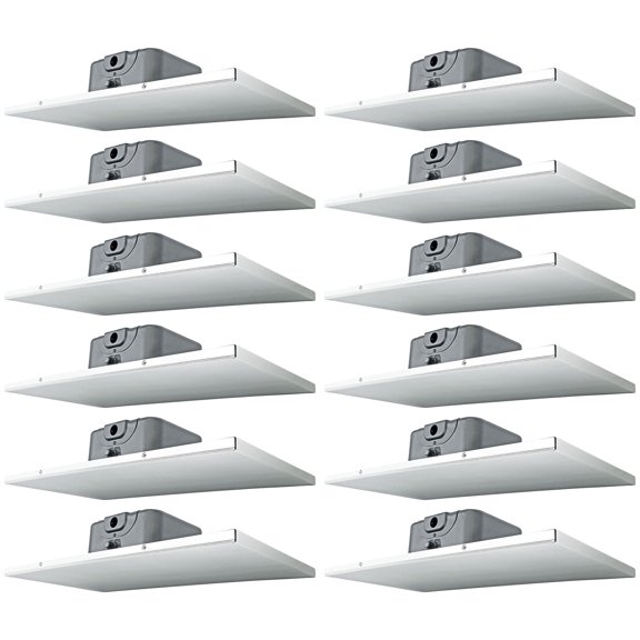 12) Rockville DCS6T 70V Commercial 2' X 1' Drop Ceiling Tile Speakers For Office