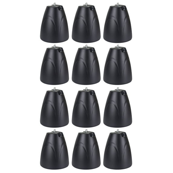 12) Rockville PEN-65T Black 6.5" 70V Hanging Pendant Speakers For Restaurant/Bar