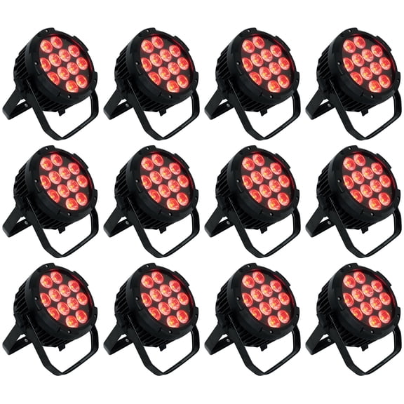 12) Rockville WET PAR PRO Indoor/Outdoor Par Wash Up Lights For Restaurant Stage