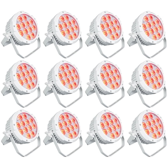 (12) Rockville WET PAR PRO White Indoor/Outdoor Wash Up Lights Restaurant Stage