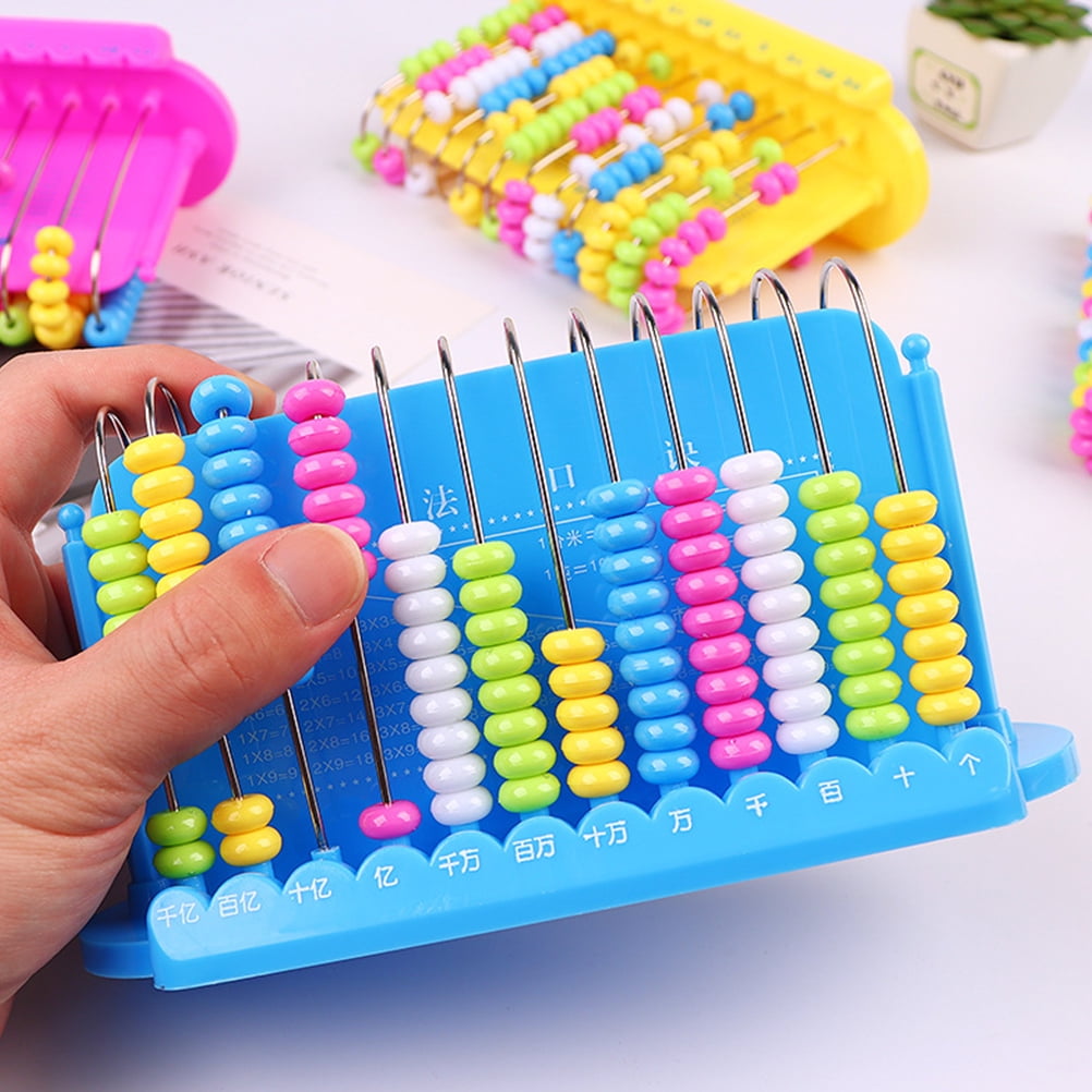 12 Rods Counting Abacuses Kids 12 Digits Abacus Math Learning Abacus Educational Bead Arithmetic