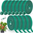 thumbnail image 1 of 12 Rolls of 0.5 Inch Wide Stretch Strapping Garden Tie Tape, Plant Supports, Garden Ties for Climbing Plants, Plant Twist Tie for Plant Gardening, Home, Office, 200 Feet Long in Total,Green, 1 of 6