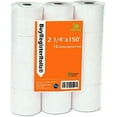 Premium One Ply Adding Machine Tape Paper Rolls (12 Rolls) 2 1/4 x 150ft with NearEnd Indicator