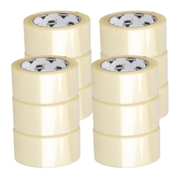 MMBM 12 Rolls 1.88 Inch x 1000 Yards Clear Carton Sealing Packaging Packing Tape 1.9 Mil
