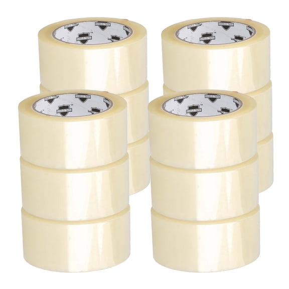 Shield Tape 12 Rolls 1.88 Inch x 55 Yards Clear Carton Sealing Packaging Packing Tape 1.75 Mil