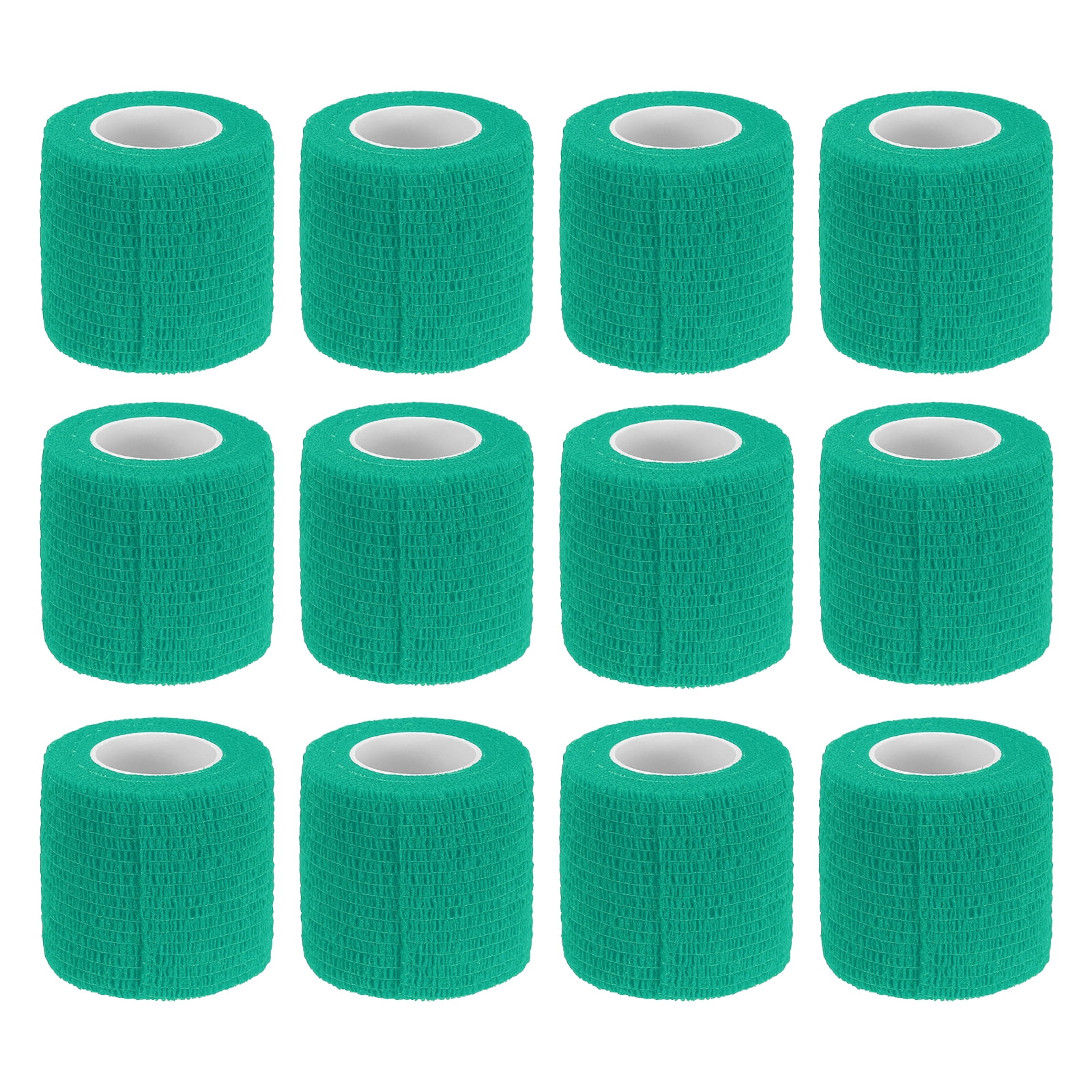 12 Rolls Adhesive Elastic Tape Elastic Bandage,2" x 5 Yards Wrap Stretch Wrist Knee Tape,Green