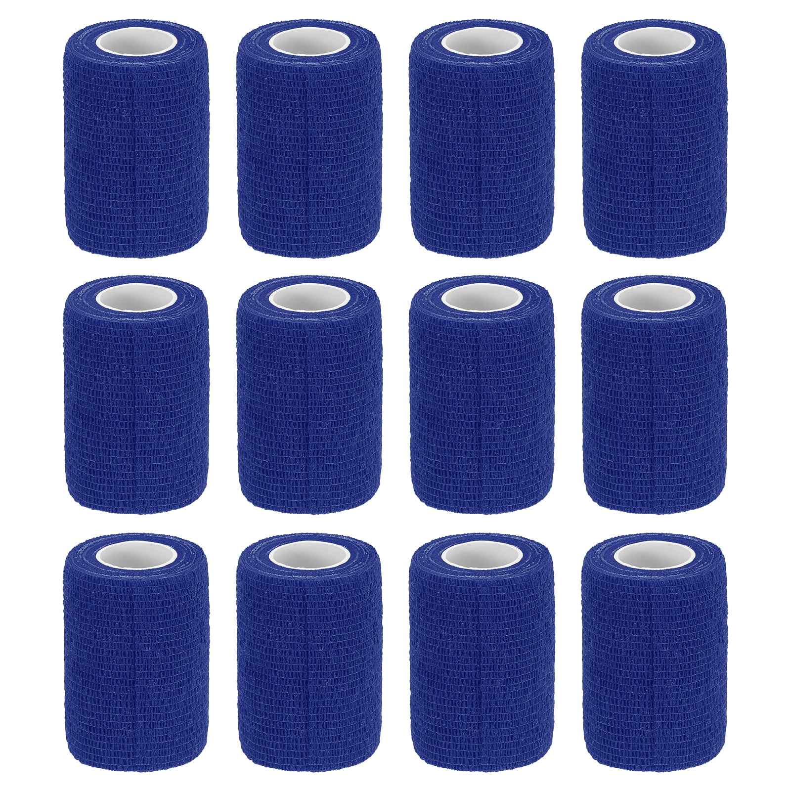 12 Rolls Adhesive Elastic Tape Elastic Bandage,3" x 5 Yards Wrap Stretch Wrist Knee Tape,Dark Blue