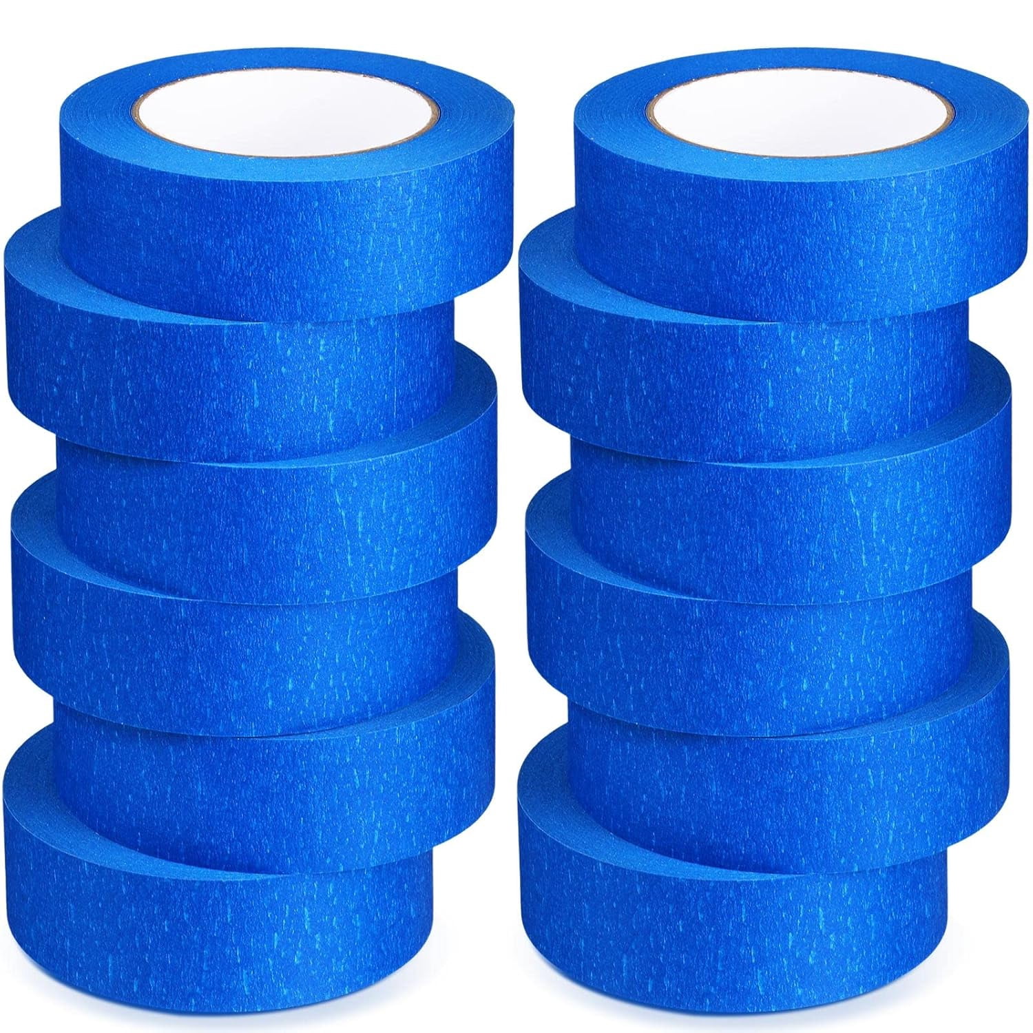 12 Rolls Blue Painter's Tape Bulk 1.5 Inches x 60 Yards Masking Tape for Painting DIY Crafts Home Renovation