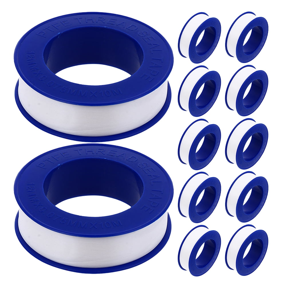 12 Rolls PTFE Sealing Tape for Plumbing Leaks Shower Heads Pipe Threads Water Tapes - Walmart