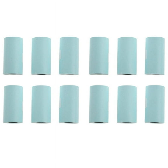 12 Rolls Printing Sticker Paper Photo Paper for Mini Pocket Photo Printer P1 P2 Bill Receipt Papers