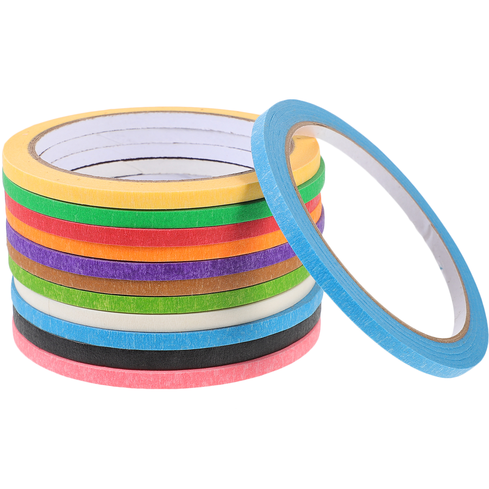 12 Rolls Washi Tape Masking Paper Labeling Tapes Drafting Duct Car Spray Paint DIY Painters