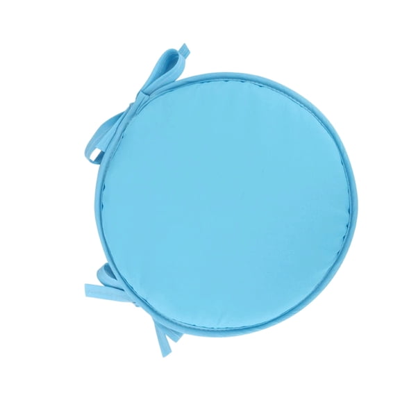 12" Round Bar Stool Cushion, Anti Slip Circle Chair Pad, Memory Foam Seat Cushion, Detachable Small Chair Cushion for Kitchen Dining Chairs Barstool Light Blue