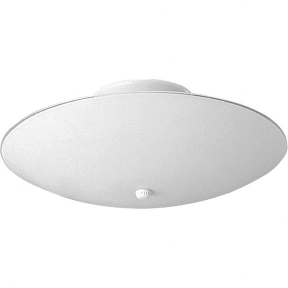 12" Round Glass Two-Light Close-to-Ceiling