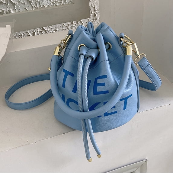 Pre-Owned Luxury Band Designer Bucket Handbag and Purse Shoulder Crossbody Bag Women 2023 New Soft Leather Fashion Messenger Bag