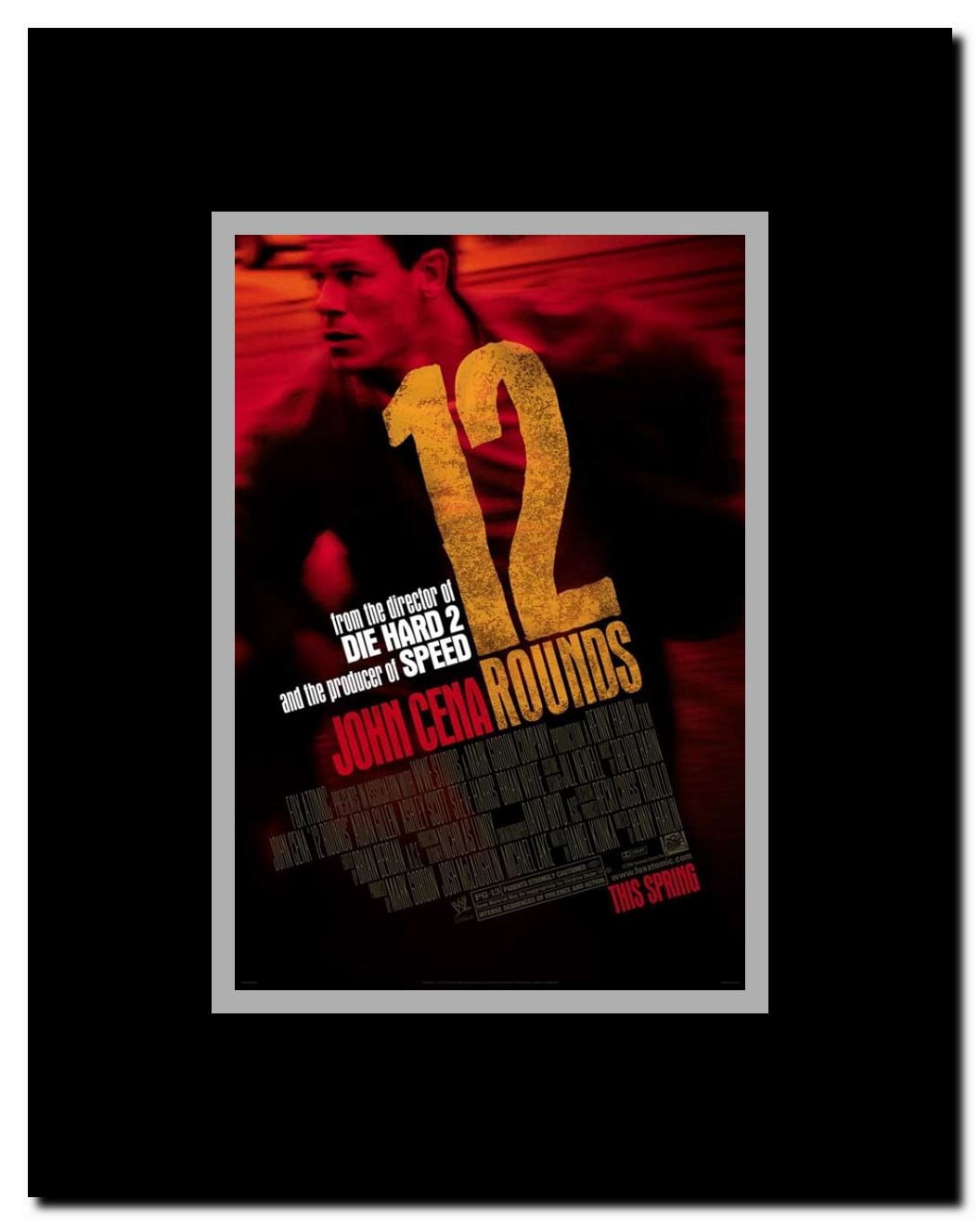 12 Rounds Framed Movie Poster