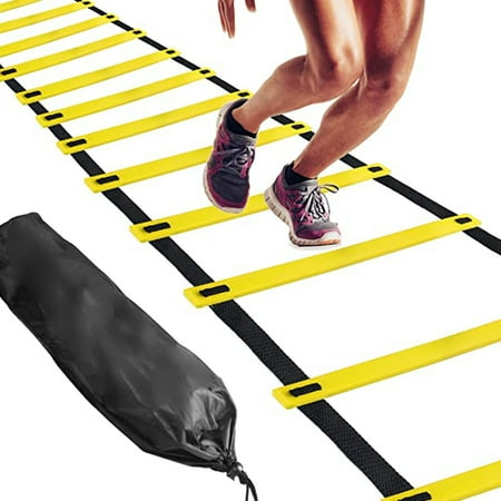 12 Rung Agility Ladder Speed Ladder Training Ladder with Carry Bag for Soccer, Speed, Football Fitness Feet Agility Training