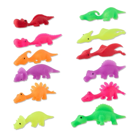 Slingshot Dino Party Favors, Multicolor, 12 Count, Valentine's Day by Way To Celebrate