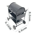 thumbnail image 1 of 12 Scale Dollhouse Barbecue Grill Miniature Yard Garden Picnic Accessory 12Th Scale Miniature Outdoor Picnic Playset For Big Kids And Teens, 1 of 6