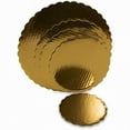 thumbnail image 1 of 12" Scalloped Gold Cake Pad, 1 of 4